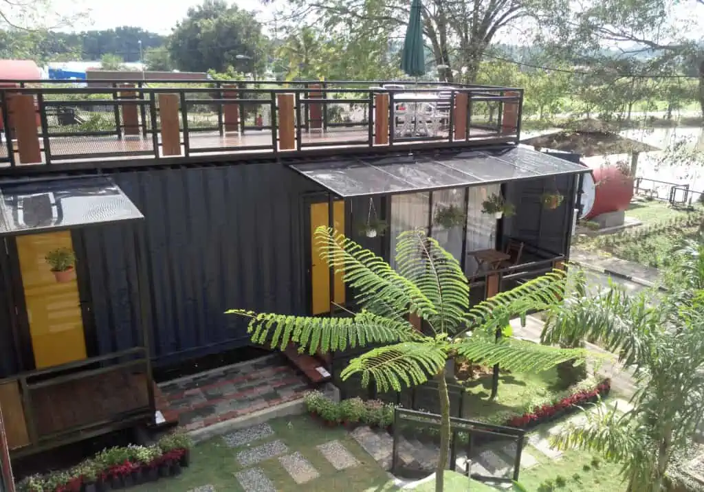 modular home constructed from a container